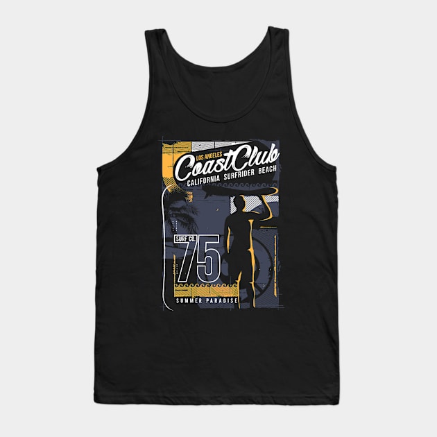 Surfing Coast Club Tank Top by Dedonk.Graphic